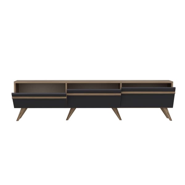 Chic Home Andreas TV-taso 180x35xK42 cm, harmaa/vaaleanruskea