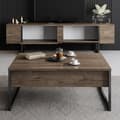 Pikkukuva 5 / 7: Chic Home Lyydia TV-taso 180 cm, ruskea/musta