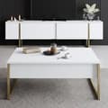 Pikkukuva 4 / 7: Chic Home Lyydia TV-taso 180 cm, valkoinen/kulta