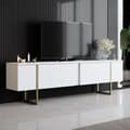 Pikkukuva 1 / 7: Chic Home Lyydia TV-taso 180 cm, valkoinen/kulta