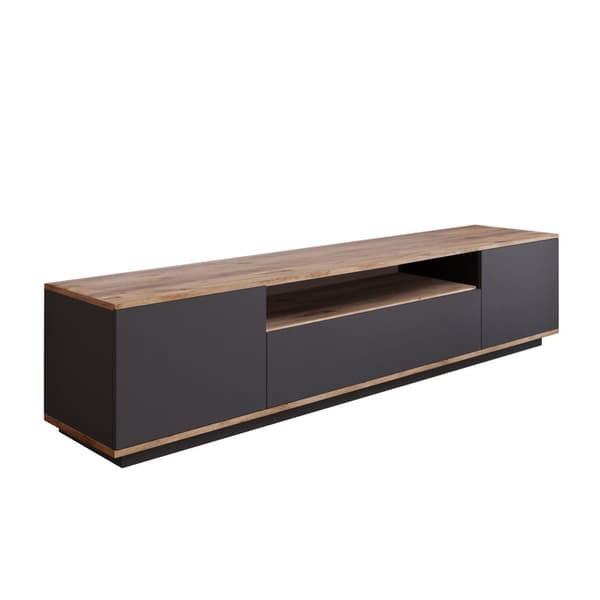 Chic Home Fransi TV-taso 180 cm, ruskea/antrasiitti