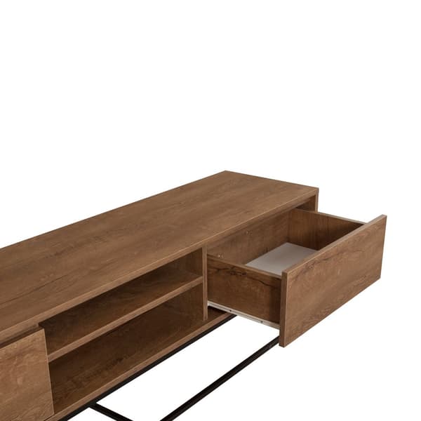 Chic Home Ronja TV-taso 180 cm, tummanruskea/musta