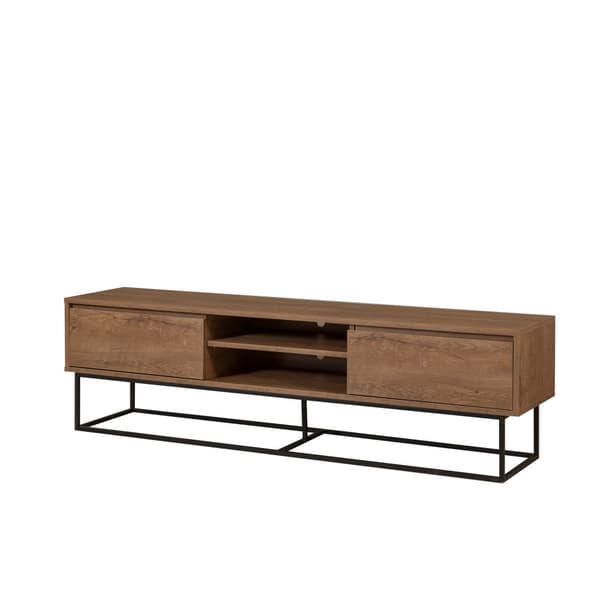 Chic Home Ronja TV-taso 180 cm, tummanruskea/musta
