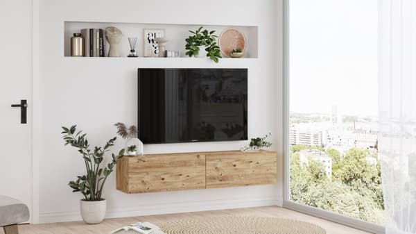 Chic Home Veli TV-taso 140x31,6xK29,1 cm, vaaleanruskea