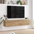 Pikkukuva 2 / 6: Chic Home Veli TV-taso 140x31,6xK29,1 cm, vaaleanruskea