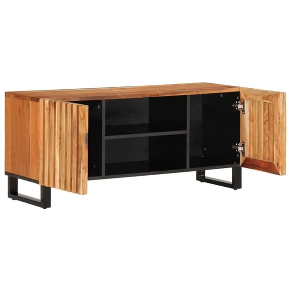 vidaXL tv-bord 105x34x46 cm massivt akacietræ
