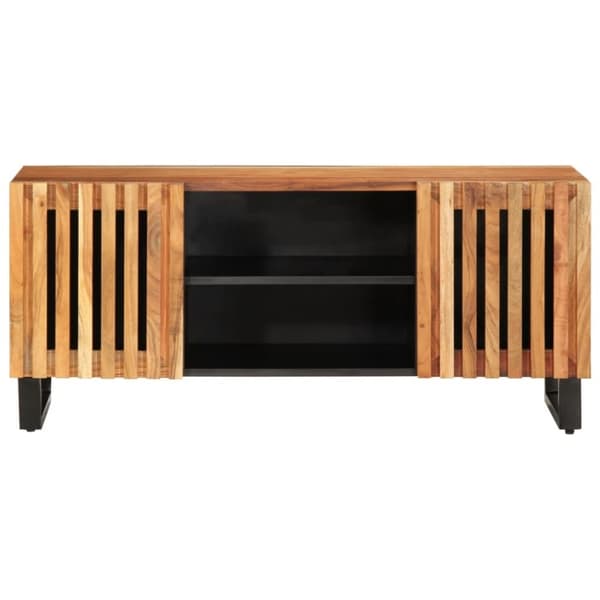 vidaXL tv-bord 105x34x46 cm massivt akacietræ