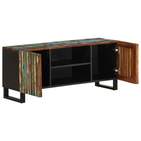 vidaXL tv-bord 105x34x46 cm massivt akacietræ
