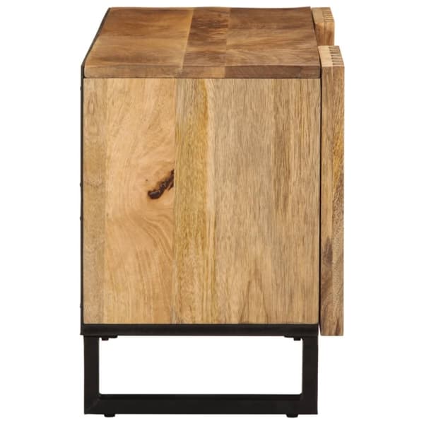 vidaXL Tv-bänk 105x34x46 cm massivt grovt mangoträ