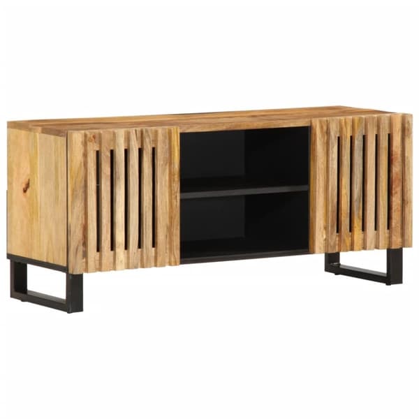 vidaXL TV-benk 105x34x46 cm grovt heltre mangotre