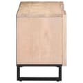 Miniatyrbilde 3 av 11: vidaXL TV-benk hvit 105x34x46 cm grovt heltre mangotre