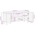 Pikkukuva 11 / 11: vidaXL TV-taso 105x33x46 cm täysi mangopuu