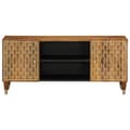 Pikkukuva 2 / 11: vidaXL TV-taso 105x33x46 cm täysi mangopuu