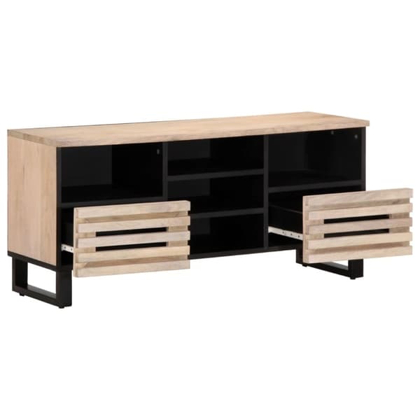 vidaXL TV-benk 100x34x46 cm heltre mango