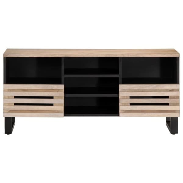 vidaXL TV-benk 100x34x46 cm heltre mango
