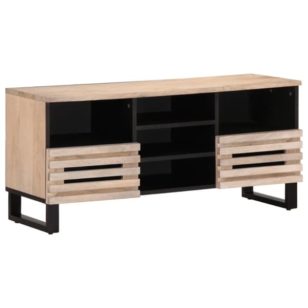 vidaXL TV-benk 100x34x46 cm heltre mango