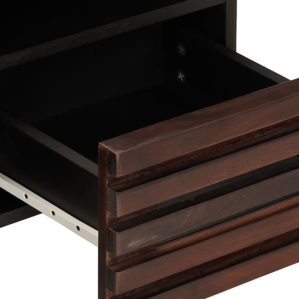 vidaXL TV-benk brun 100x34x46 cm heltre mango