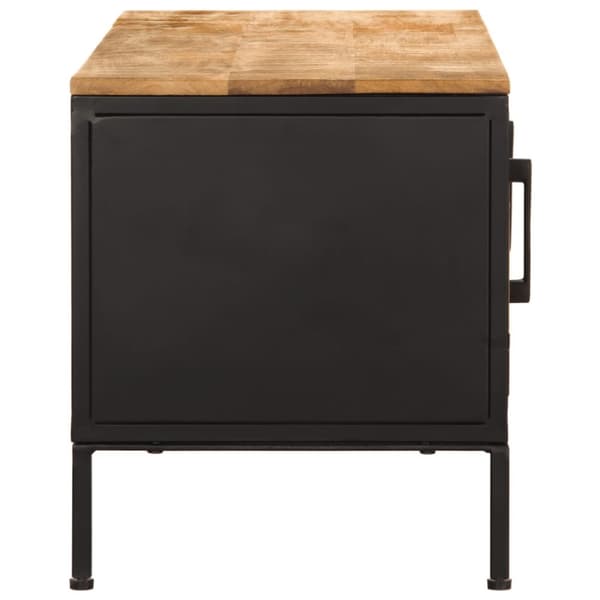 vidaXL Tv-bänk 110x35x40 cm massivt grovt mangoträ