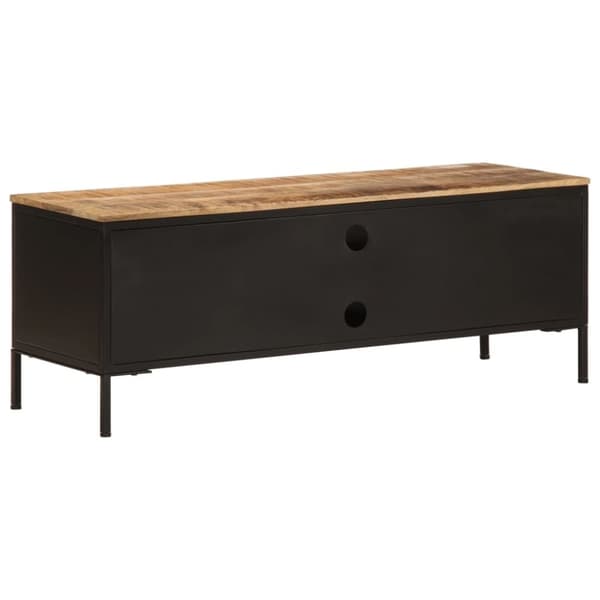 vidaXL Tv-bänk 110x35x40 cm massivt grovt mangoträ