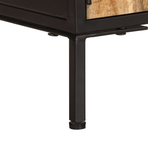 vidaXL Tv-bänk 110x35x40 cm massivt grovt mangoträ
