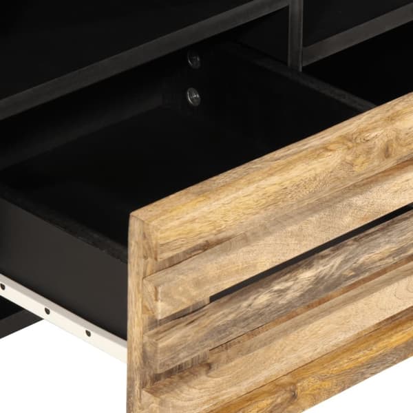 vidaXL TV-benk 100x34x46 cm grov heltre mango