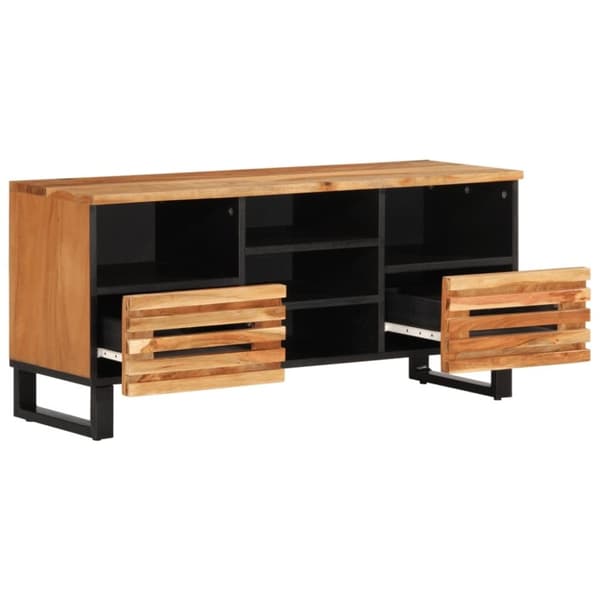 vidaXL TV-benk 100x34x46 cm heltre akasie