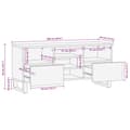 Miniatyrbilde 11 av 11: vidaXL TV-benk 100x34x46 cm heltre akasie