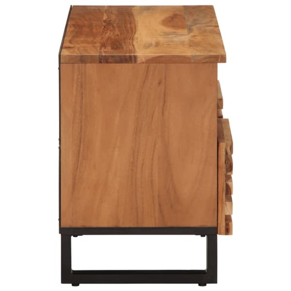 vidaXL tv-bord 100x34x46 cm massivt akacietræ