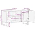 Miniatyrbilde 9 av 9: vidaXL TV-benk 80x34x46 cm heltre akasie