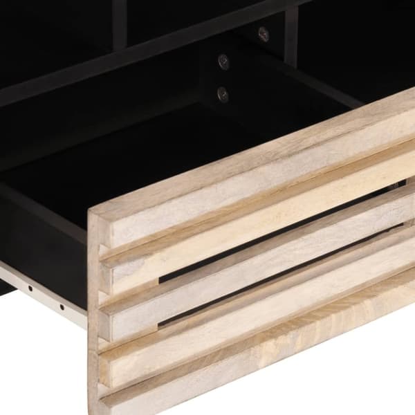 vidaXL Tv-bänk 100x34x46 cm massivt mangoträ