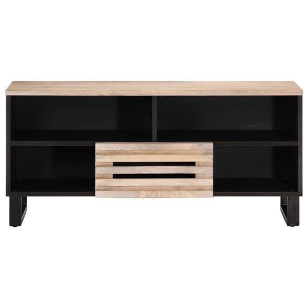 vidaXL Tv-bänk 100x34x46 cm massivt mangoträ