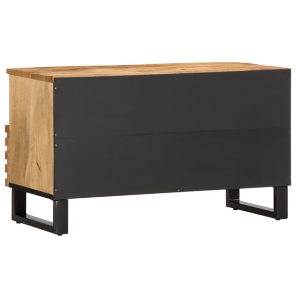 vidaXL TV-taso 80x34x46 cm täysi karkea mangopuu