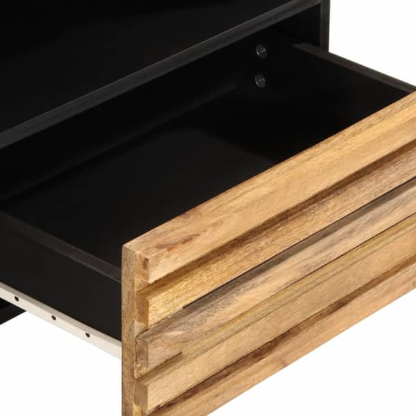 vidaXL TV-taso 80x34x46 cm täysi karkea mangopuu