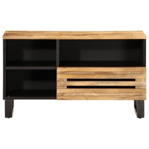 vidaXL TV-taso 80x34x46 cm täysi karkea mangopuu