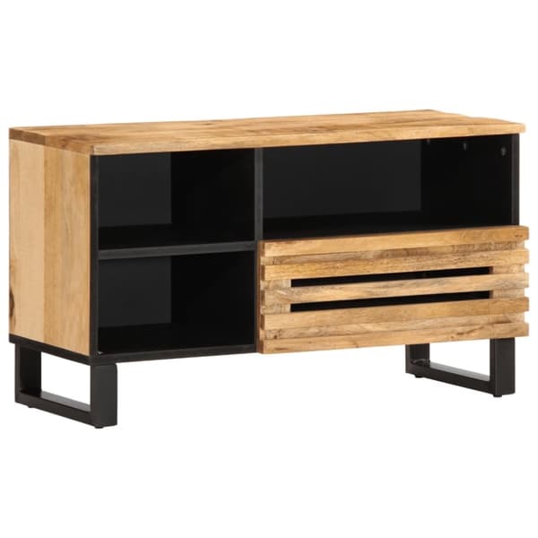 vidaXL TV-taso 80x34x46 cm täysi karkea mangopuu