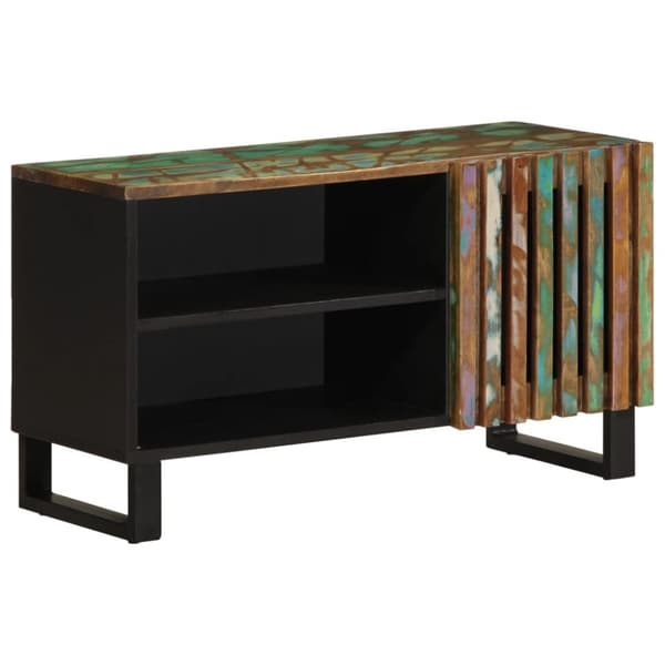 Tv-bänk 80x34x46 cm massivt akaciaträ