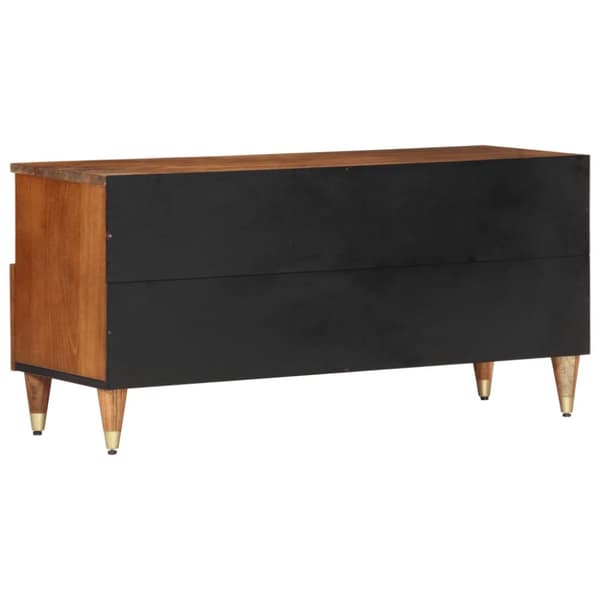 tv-bord 100x33x46 cm massivt mangotræ