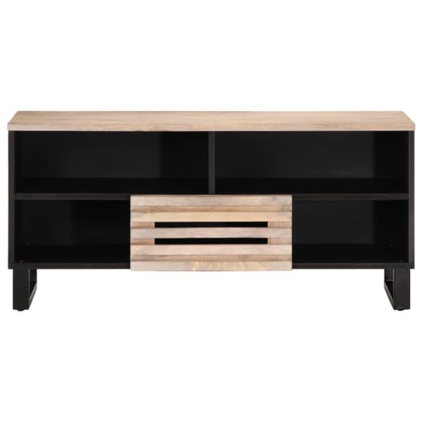 tv-bord 100x34x46 cm massivt mangotræ
