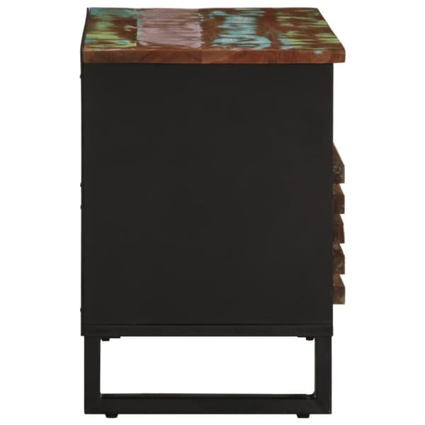 vidaXL tv-bord 80x34x46 cm massivt akacietræ