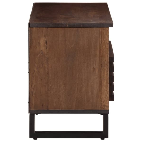 vidaXL TV-benk brun 80x34x46 cm heltre mango