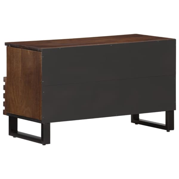 vidaXL TV-benk brun 80x34x46 cm heltre mango