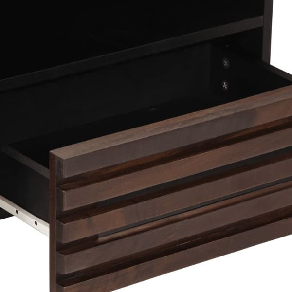 vidaXL TV-benk brun 80x34x46 cm heltre mango