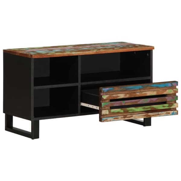 vidaXL Tv-bänk 80x34x46 cm massivt akaciaträ