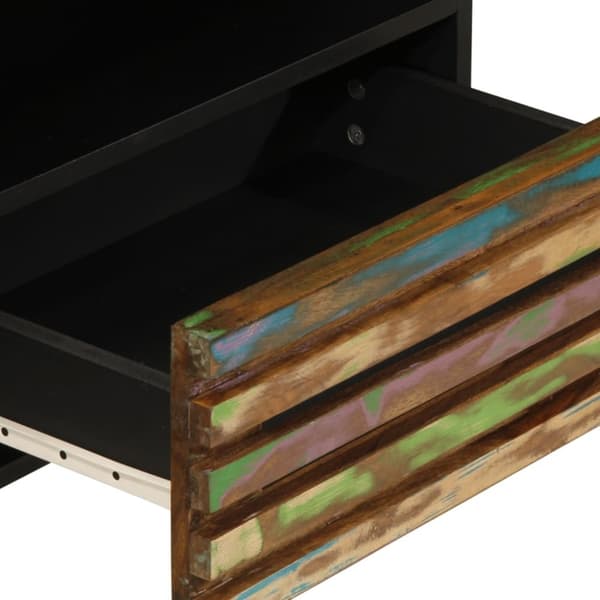 vidaXL Tv-bänk 80x34x46 cm massivt akaciaträ
