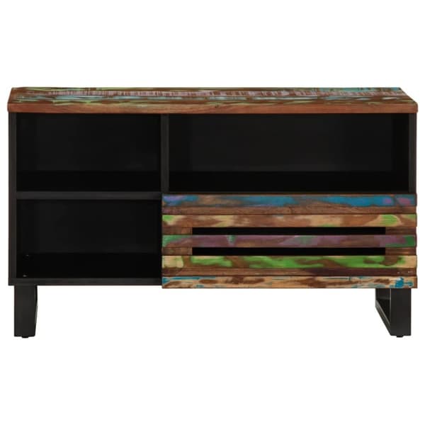 vidaXL Tv-bänk 80x34x46 cm massivt akaciaträ