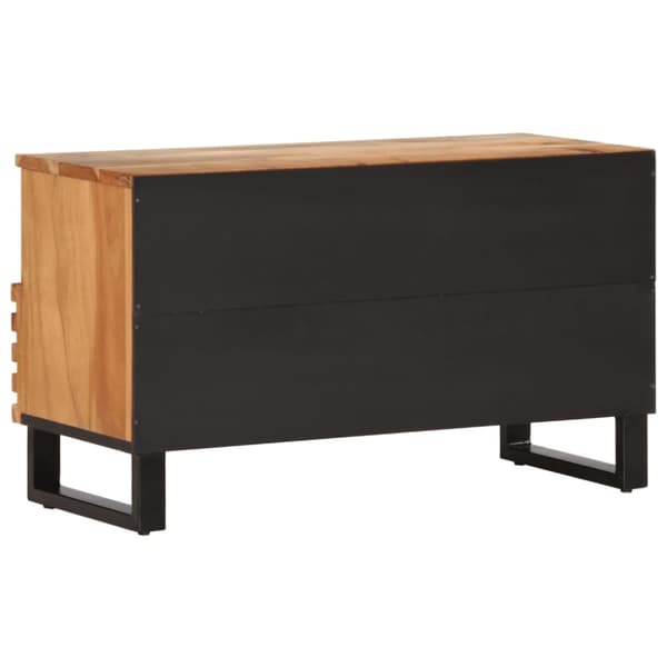 vidaXL Tv-bänk 80x34x46 cm massivt akaciaträ
