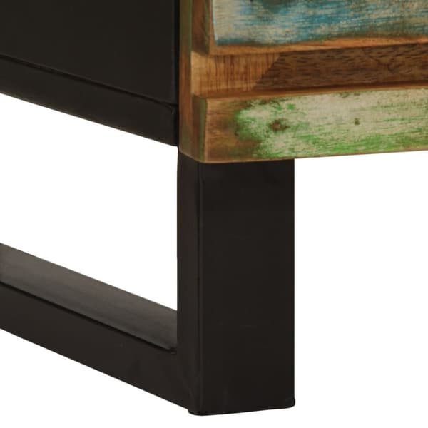 vidaXL Tv-bänk 100x34x46 cm massivt akaciaträ