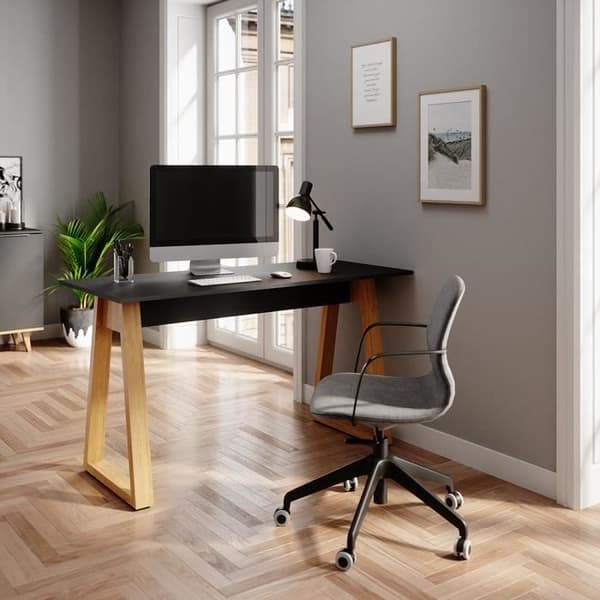 VICCO Nautica datorbord - Antracitgrå och ek - Skandinavisk stil - Beständig melaminbeläggning