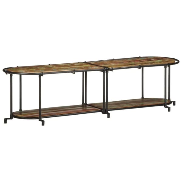 vidaXL TV-benk 160x42x40 cm gjenvunnet heltre