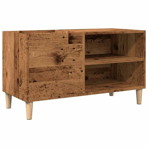 vidaXL vinylskab 84,5x38x48 cm konstrueret træ antikt trælook